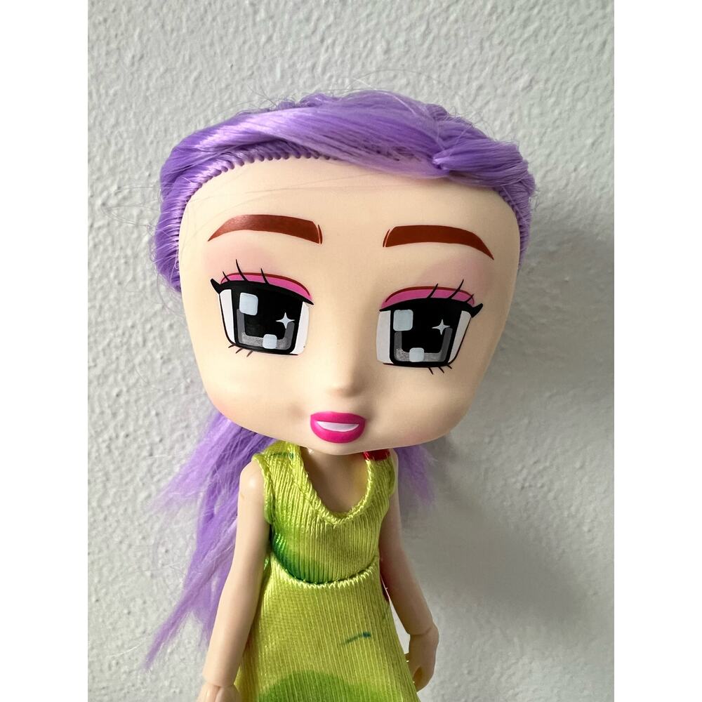 Boxy Girls Everly Fashion Doll Gray Eyes Purple Hair Jay at Play